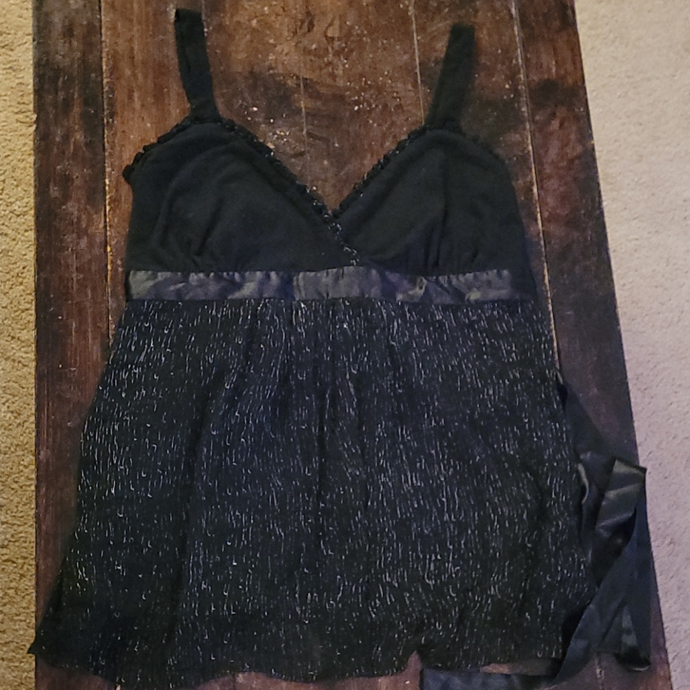 Torrid Black Babydoll Tank Top